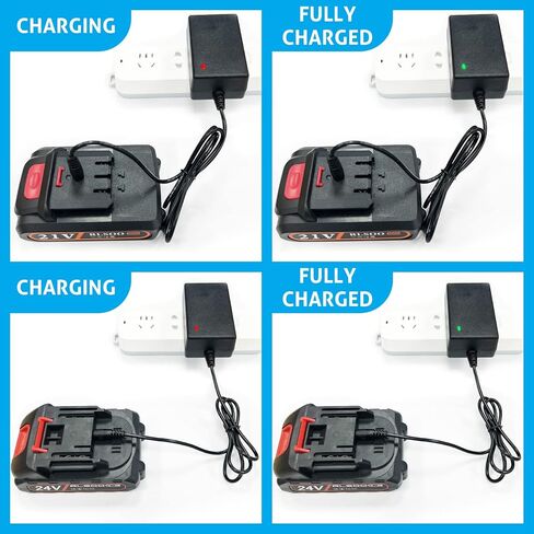 Battery Charger for 4Inch & 6Inch Mini Chainsaw, Lithium Battery Charger, Cordless Small Electric Portable Handheld Chainsaw Accessories in Saudi Arabia