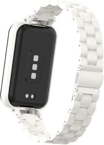 متوافق مع نطاقات Xiaomi Redmi Band 2، ملحقات سوار معصم بديل من الفولاذ المقاوم للصدأ مع إطار معدني لـ Xiaomi Smart Band 8 Active in Kuwait