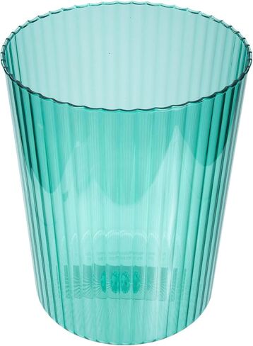 LIFKOME Plastic Waste Basket, Clear Round Trash Can Small Wastebasket Garbage Container Bin for Bathroom, Bedroom, Kitchen, Home, Office in Saudi Arabia