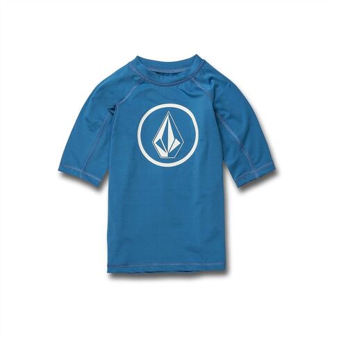 Volcom Boys' Big Lido Solid Lycra Short Sleeve Rashguard 50+ Uv Protection in Kuwait