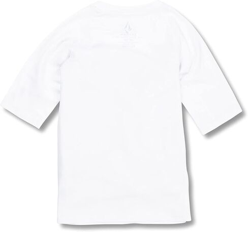 Volcom Boys' Big Lido Solid Lycra Short Sleeve Rashguard 50+ Uv Protection in Kuwait