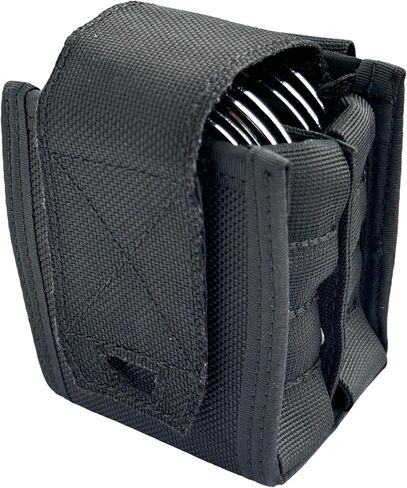 Heavy Duty Molle Handcuff Pouch — Perfect Handcuff Case for Duty Belt or Molle Handcuff Pouch for Vest — Compatible with ASP Handcuffs/Hinged Handcuffs/Chain Handcuffs/Folding Rigid Handcuffs in Kuwait