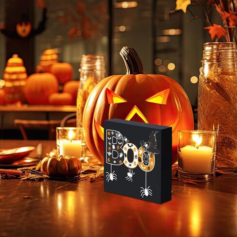 Highland Cow Desk Decor Rustic Wooden Box Halloween Western Decor Sarcastic Witch Stuff Wiccan Witchcraft Supplies Farmhouse Pumpkin Desk Decor Witchy Vibes Wood Sign for Home Table Shelf Tiered Tray in Saudi Arabia