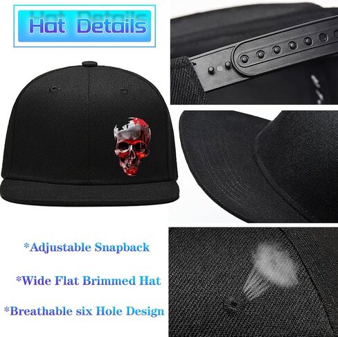 قبعات Snapback للرجال قبعات بيل مسطحة للرجال قبعة بيسبول سوداء قبعات الهيب هوب in Kuwait