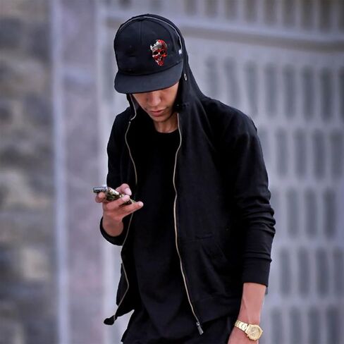 قبعات Snapback للرجال قبعات بيل مسطحة للرجال قبعة بيسبول سوداء قبعات الهيب هوب in Kuwait