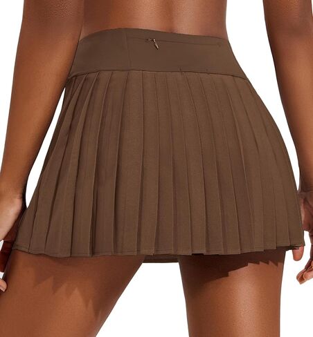 PINSPARK Womens Pleated Tennis Skirt High Waisted Golf Skirts with 3 Pockets Lightweight Athletic Skort Workout Pickleball in Saudi Arabia