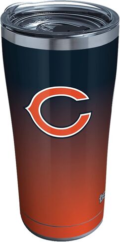 Tervis Traveler NFL Chicago Bears - Ombre Triple Walled Insulated Tumbler Travel Cup Keeps Drinks Cold & Hot, 30oz, Stainless Steel in Saudi Arabia
