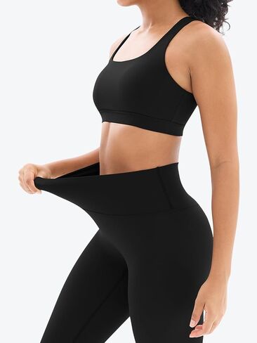 Workout Sets for Women High Waisted Leggings with Cross Back Sports Bra 2 Piece Gym Outfits Yoga Gym Clothes in Kuwait