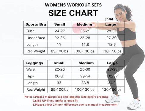 Workout Sets for Women High Waisted Leggings with Cross Back Sports Bra 2 Piece Gym Outfits Yoga Gym Clothes in Kuwait