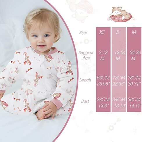 Baby Sleep Sack with Legs Cotton Wearable Blanket with Feet Detachable Sleeves Baby Sleeping Sack for Autumn Winter in Saudi Arabia