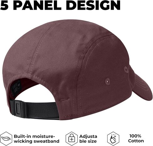5 Panel Hat for Men - Stylish Baseball Cap, Camp Hat for Women, Casual Trucker Hat & Stylish Running Hat for Sun Protection in Saudi Arabia