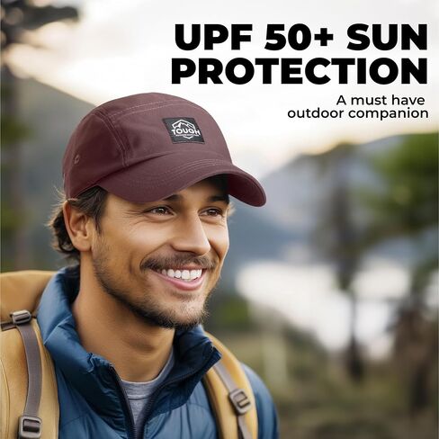 5 Panel Hat for Men - Stylish Baseball Cap, Camp Hat for Women, Casual Trucker Hat & Stylish Running Hat for Sun Protection in Saudi Arabia