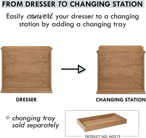 DaVinci Signature 3-Drawer Dresser in Hazelnut in Saudi Arabia