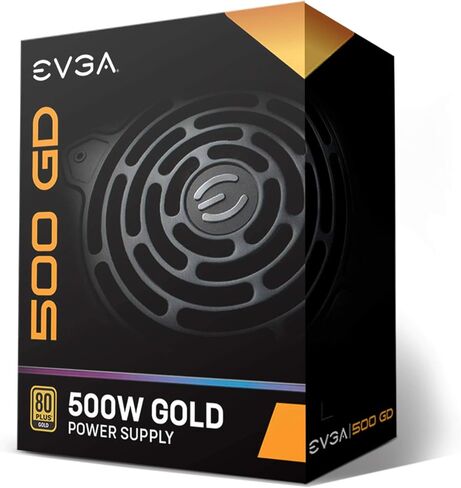 EVGA 500 GD، 80+ GOLD 500W، ضمان 5 سنوات، مصدر طاقة 100-GD-0500-V1 in Kuwait