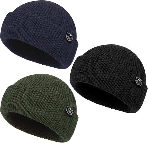 Fisherman Beanie Roll-up Edge Trawler Beanie Skullcap Watch Hat Knit Short Cap in Saudi Arabia