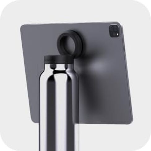 زجاجة مياه من الفولاذ المقاوم للصدأ معزولة بحلقة مغناطيسية مع حامل هاتف، دوران 360 درجة، أوضاع عمودية/أفقية، (ستانلس ستيل)، TC0023 in Kuwait