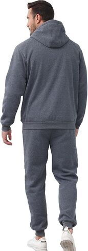 JIHUILAI Men's Tracksuits 2 Piece Sweat Suits Full Zip Up Hoodies Sweatpants Sets for Men Jogging Running Sports S-3XL in Saudi Arabia