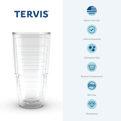 كوب Tervis مصنوع في الولايات المتحدة الأمريكية بجدار مزدوج NHL Pittsburgh Penguins معزول يحافظ على المشروبات باردة وساخنة، كوب 16oz، الشعار الأساسي in Saudi Arabia