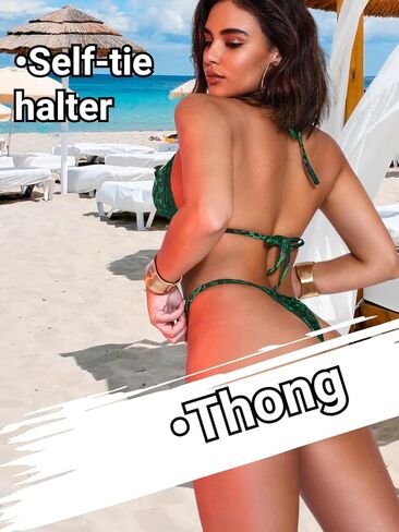 بيكيني الفهد المخملي، بدلة استحمام رفيعة بسلسلة من اللؤلؤ للنساء، مجموعة بيكيني برازيلي مثير لحفلات حمام السباحة in Kuwait