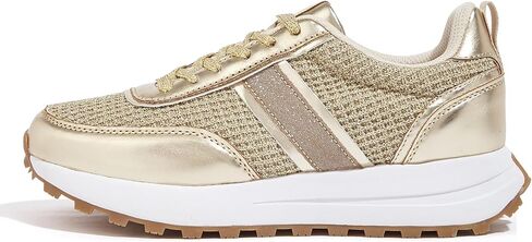 LUCKY STEP Women Platform Walking Shoe Fashion Retro Classic Casual Trainers Braided Rhinestone Sneakers Tennis Running Walking Shoes in Saudi Arabia