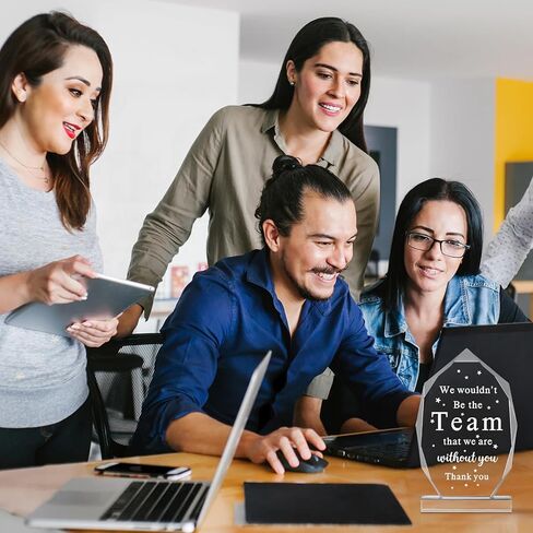 هدايا Soaoo Boss Coworker من الأكريليك للنساء، هدايا للسيدات، ملحقات مكتب يوم الرئيس، تذكار تقدير الرئيس ووزن الورق لمدير التقاعد، عيد الميلاد، هدايا مكتب الرجال (رئيس) in Kuwait