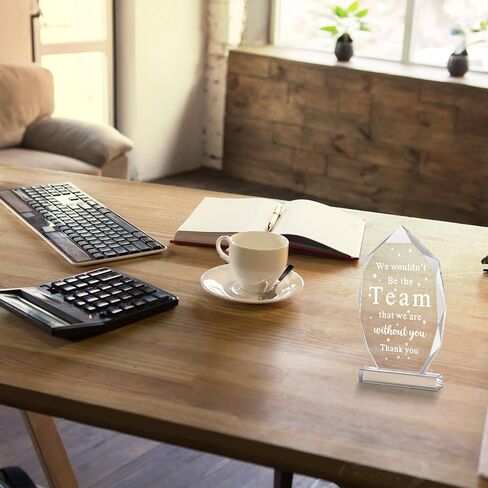 هدايا Soaoo Boss Coworker من الأكريليك للنساء، هدايا للسيدات، ملحقات مكتب يوم الرئيس، تذكار تقدير الرئيس ووزن الورق لمدير التقاعد، عيد الميلاد، هدايا مكتب الرجال (رئيس) in Kuwait