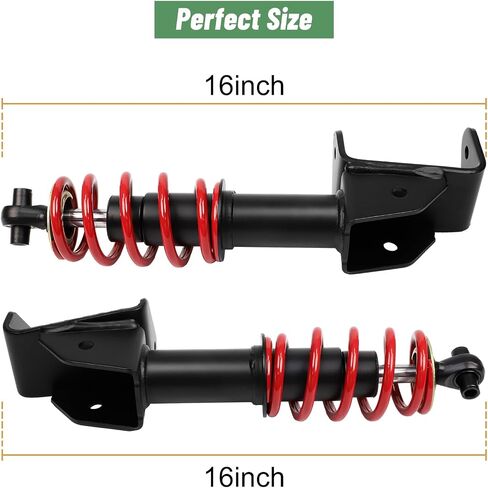 Yamaha G29 Front Shocks Absorbers Fit Yamaha G29 Drive Golf Carts Passenger and Driver Side OEM JW2-F3390-00-00 JW2-F3350-00(Black) in Kuwait