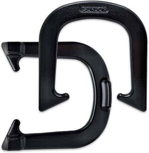 حدوات Gordon Professional Pitching Horseshoes - معتمدة من NHPA للعب في البطولات - هيكل مزخرف بالسقوط - زوج واحد (حذاءان) - وزن متوسط in Saudi Arabia