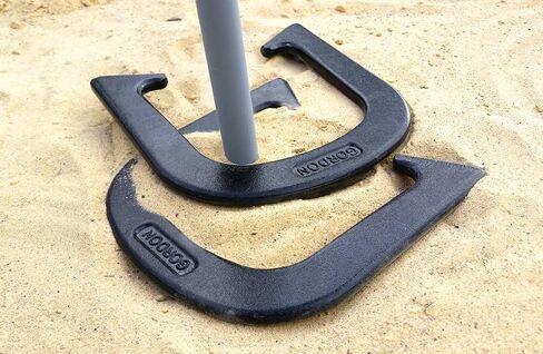 حدوات Gordon Professional Pitching Horseshoes - معتمدة من NHPA للعب في البطولات - هيكل مزخرف بالسقوط - زوج واحد (حذاءان) - وزن متوسط in Saudi Arabia