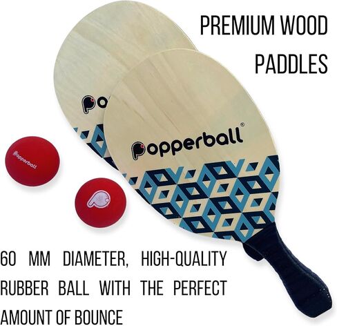 لعبة كرة التجديف من Popperball - لعبة كرة التجديف المحمولة الممتازة للشاطئ والمنتزه والفناء الخلفي | يتوفر إصداران: مجموعة Lite ومجموعة المحكمة in Saudi Arabia