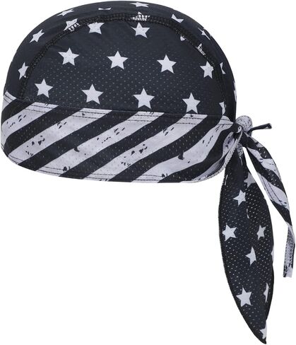 Head Wrap Skull Caps Sweat Wicking Do Rag Cap Bandana UV Protection, Cooling caps Liner for Cycling, Running, Sports in Saudi Arabia