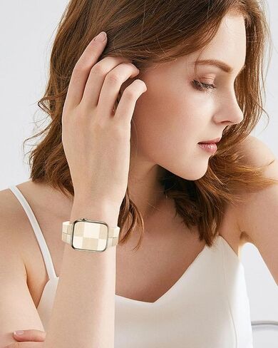 Checkered Silicone Strap for Apple Watch Band 40mm 41mm 38mm, Cute Soft Bracelet Compatible with iWatch Band Series 10 9 8 7 6 5 4 3 2 1, Special Wristband for Apple Watch Bands SE Women Sude in Saudi Arabia