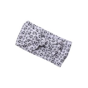 BBTDIN Baby Girls Soccer Headband Turban Infant Football Hairband Bowknot Newborn Soccer Bow Headwarp BTB10 (A1-White)