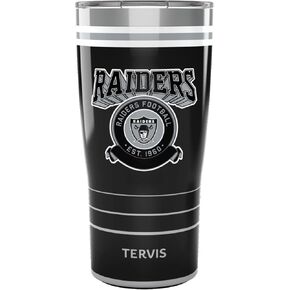 Tervis Traveler NFL Las Vegas Raiders - كوب سفر معزول ثلاثي الجدران يحافظ على المشروبات باردة وساخنة، 30 أونصة، من الفولاذ المقاوم للصدأ