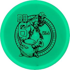 Lone Star Disc Glow BB6 | Slightly Understable Disc Golf Midrange | Durable & Smooth Premium Plastic | Good for Long Turnover Lines | Colors May Vary