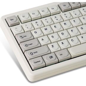 Womier Keycaps, PBT Keycaps 75 Percent, Building Block Retro Key caps, Custom Keyboard Keycaps Set Dye-Sublimation for 61/64/68/84/87/100/104/108 Cherry MX Mechanical Keyboard