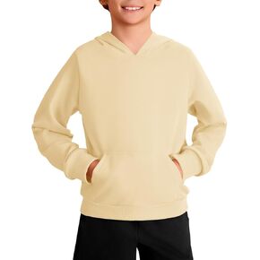 Haloumoning Boys Fashion Hoodies Kids Long Sleeve Hooded Sweatshirts with Kangaroo Pocket 5-14 Years