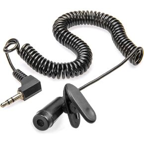 ECS 3.5 mm Lavalier Lapel Tie Clip Microphone Omnidirectional Mic for Recording YouTube, Interview, Video Conference, Podcast, Voice Dictation