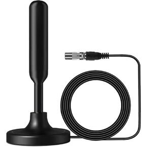 TV Antenna, Digital TV Antenna Indoor, HD TV Antenna for Smart TV Indoor, TV Antenna for Local Channels-Support 4K 1080p Smart Television, Portable TV Antennas, 360°Signal Reception,10ft Long Cables