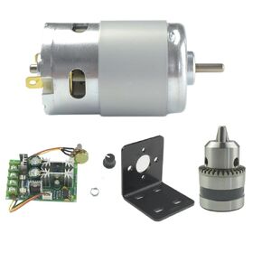 895 DC Motor DC 12V 6000RPM / 24V 12000RPM High Power Motor with Saw Blade, M10-5 Connecting Rod Set and Bracket