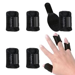 Small Finger Splints (2Pcs), Trigger Finger Splint Thumb Brace for Broken Fingers, Straightening, Arthritis, Sprain, Finger Protector Support for Thumb/Middle/Ring/Index/Pinky Finger