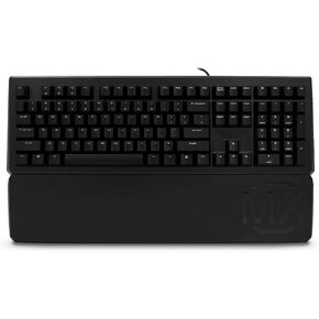 لوحة مفاتيح ميكانيكية سلكية CHERRY MX 1.0 مع مفاتيح MX Red صامتة - مع مسند راحة اليد لتجربة كتابة مريحة وهادئة. الحجم الكامل مع لوحة الأرقام in Kuwait