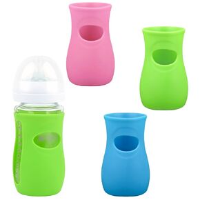 Sakolla Silicone Baby Bottle Sleeves for Philips Avent Natural Glass Baby Bottles 8oz, BPA Free Premium Food Grade Silicone Bottle Cover Anti-Fall, Anti-Slip, Anti-Scald, Pack of 3