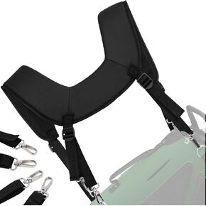 Golf Bag Straps,Universal Replacement Double Shoulder Shoulder Straps,PU Leather Golf Bag Carry Strap