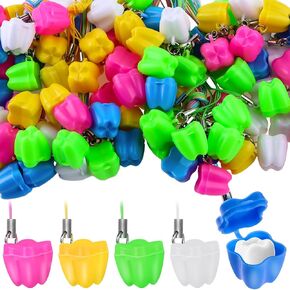 200-Piece Tooth Saver Necklaces, Tooth Necklace Little Box for Lost Teeth, Milk Teeth Storage Cases for Children Tooth Fairy Bag School Classroom Party Supply