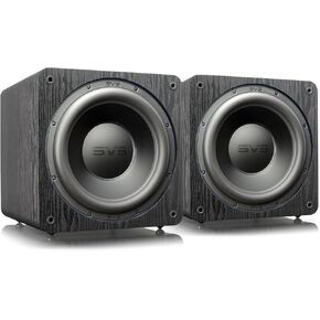 SVS SB-3000 13" Sealed Subwoofers with 800W RMS, 2,500W Peak Power, Sealed Cabinet - Pair (Premium Black Ash)