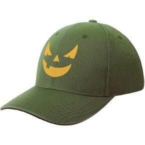 Halloween Hat Pumpkin Baseball Cap for Women for Men Pumpkin Accessories Adult