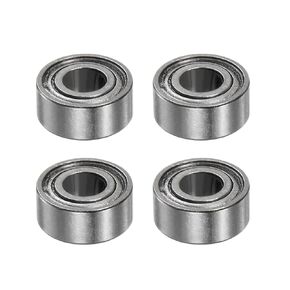 HARFINGTON 4pcs 6801ZZ Deep Groove Ball Bearings 12mm Bore 21mm OD 5mm Thick Chrome Steel ABEC5 Double Shielded Bearing for Motors Pumps Conveyors