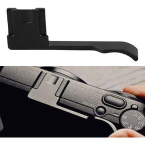 Camera Thumb Up Rest Hand Grip,GR3 Aluminum Alloy Thumb Rest Up Hand Grip Replacement for Ricoh GRIII Camera(Black)