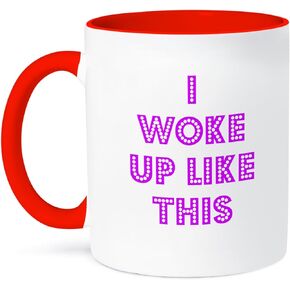 3dRose I Woke Up Like This Mug, 11 oz, Black